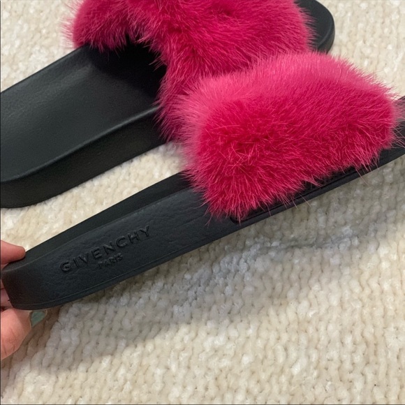 Givenchy Mink Fur Slide Sandal - Picture 4 of 6